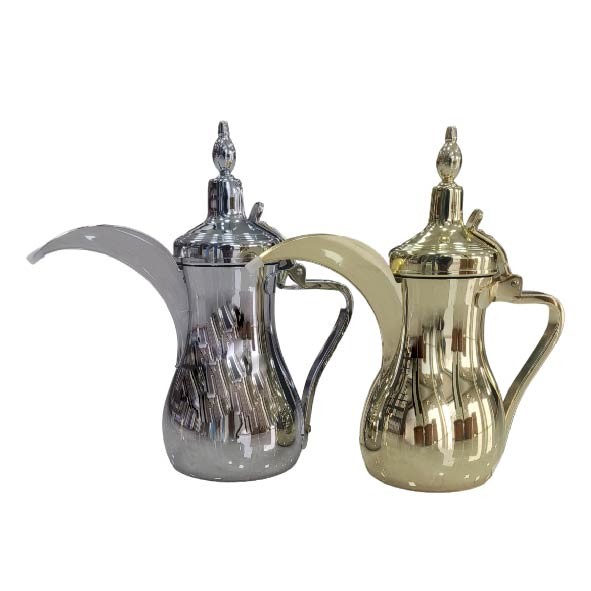 Chrom & stainless steel Arabic coffee pot