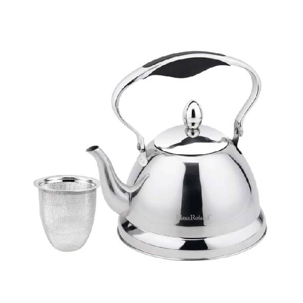 Stainless Steel Teapot with Strainer Suitable for Tea and Coffee Kettle