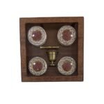 Wooden super negin saffron Box ( 4gr )